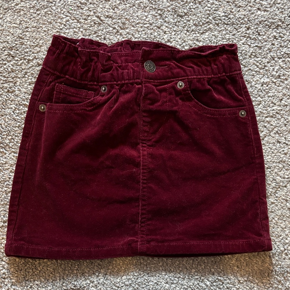 Cat & Jack Maroon Corduroy Skirt